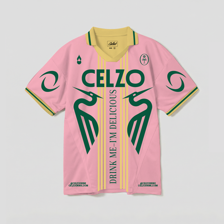 CELZO FC Official Jersey – Bubblegum Pink & Lemon