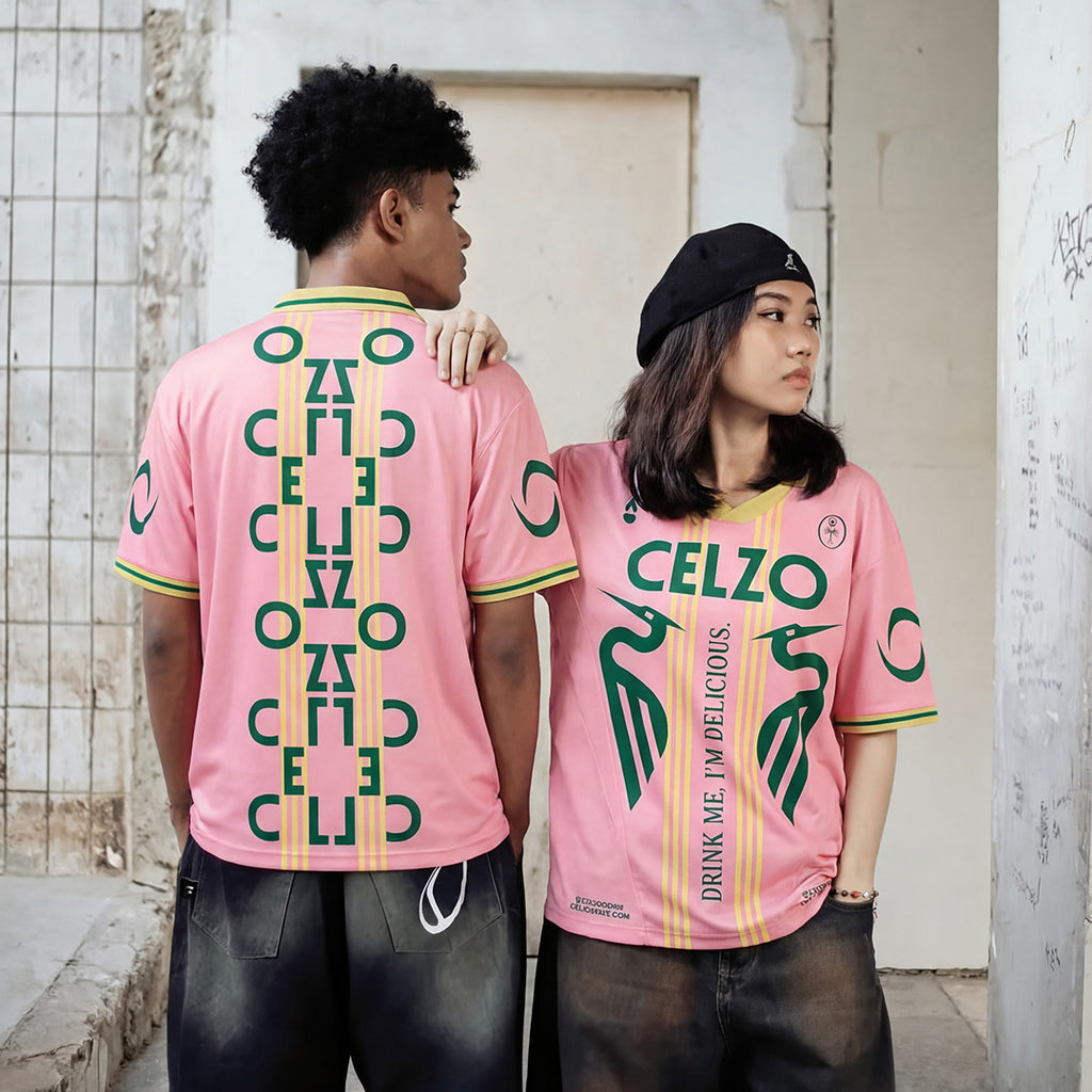 CELZO FC Official Jersey – Bubblegum Pink & Lemon